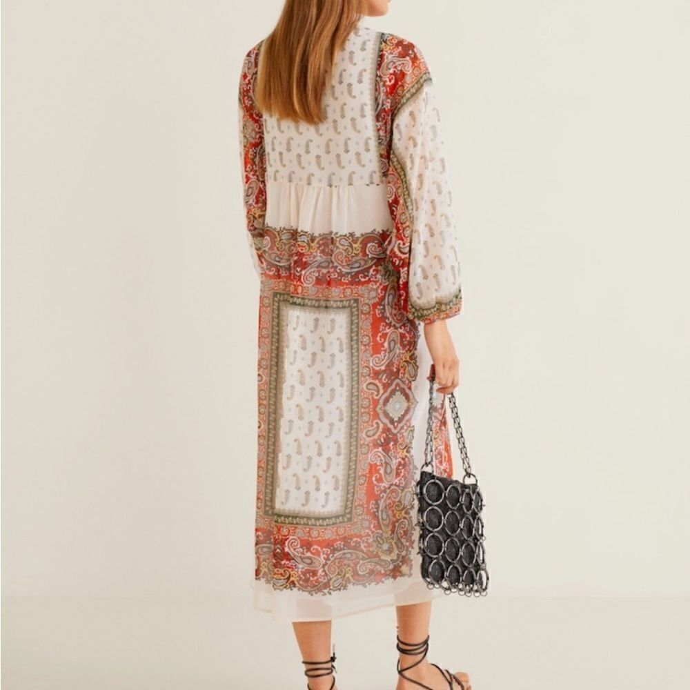 Mango paisley dress size small - Picture 5 of 15